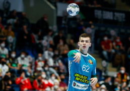 Kiryl SAMOILA (62) during the handball match Germany vs Belarus, Men’s EHF EURO 2022 Hungary, Slovakia, Bratislava, 14.01.2021, Mandatory Credit © Stanko Gruden / kolektiff